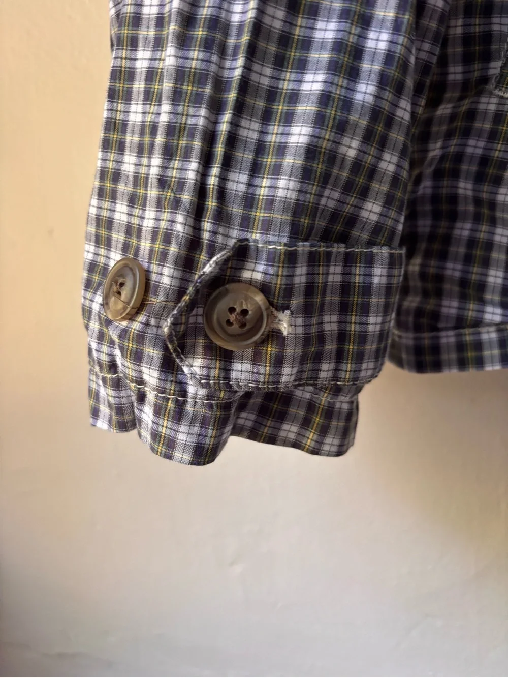 Polo Ralph Lauren Plaid Zip Up Car Bomber Jacket Navy